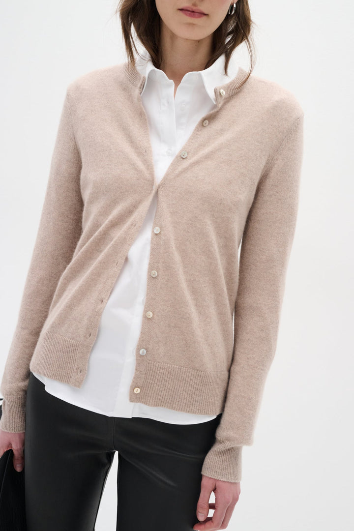 Lukkaiw Cardigan Beige Melange | Genser | Smuk - Dameklær på nett