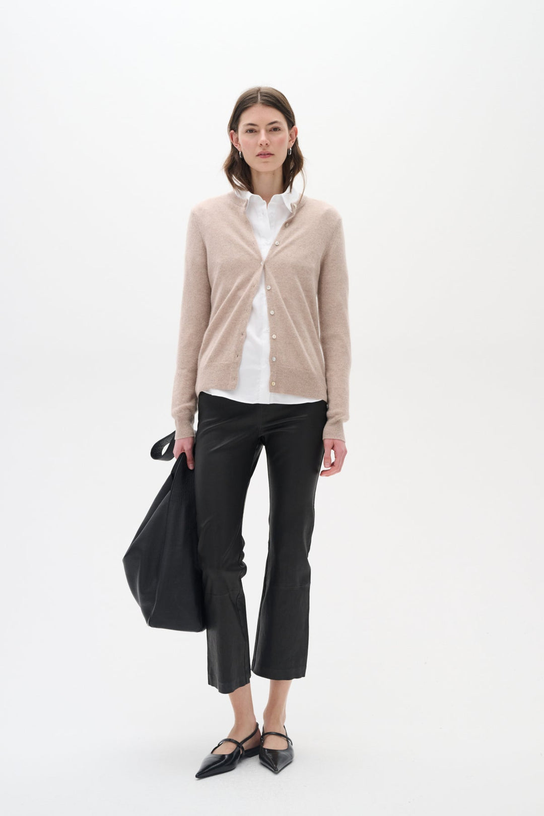 Lukkaiw Cardigan Beige Melange | Genser | Smuk - Dameklær på nett