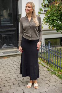 Lukkaiw Cardigan Brown Melange