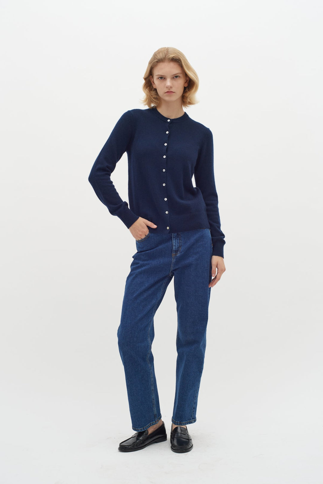 Lukkaiw Cardigan Marine blue | Genser | Smuk - Dameklær på nett