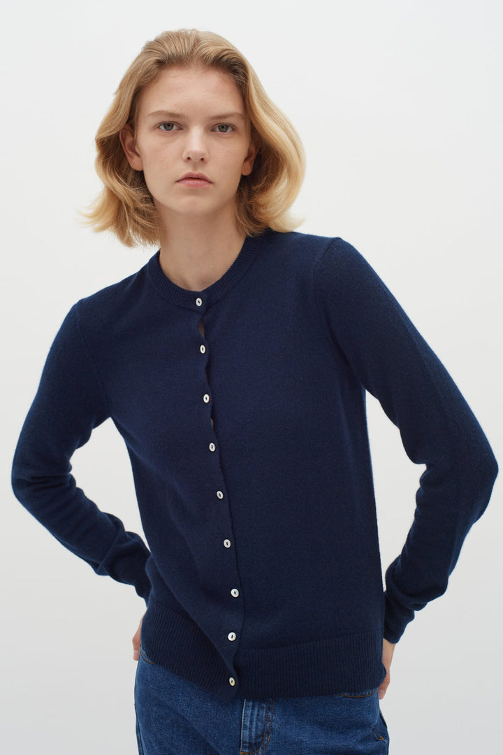 Lukkaiw Cardigan Marine blue | Genser | Smuk - Dameklær på nett