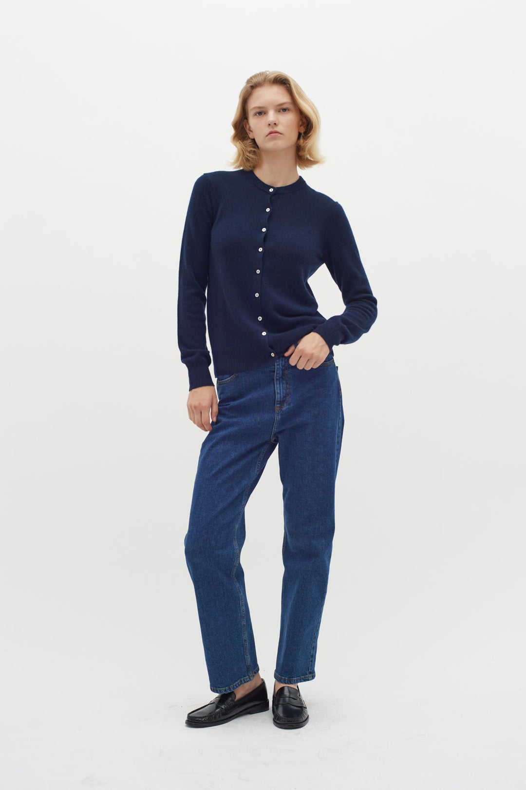 Lukkaiw Cardigan Marine blue | Genser | Smuk - Dameklær på nett