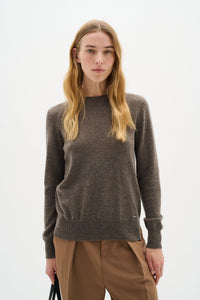 Lukkaiw Crew-Neck Pullover Brown Melange