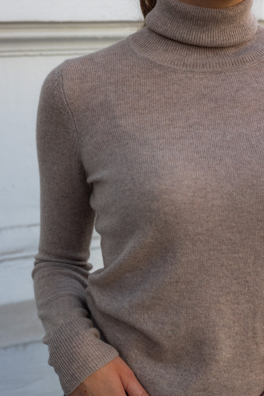 Lukkaiw Rollneck Pullover Beige Melange | Genser | Smuk - Dameklær på nett