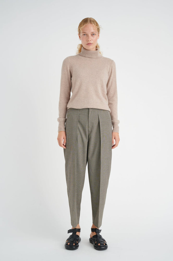 Lukkaiw Rollneck Pullover Beige Melange | Genser | Smuk - Dameklær på nett
