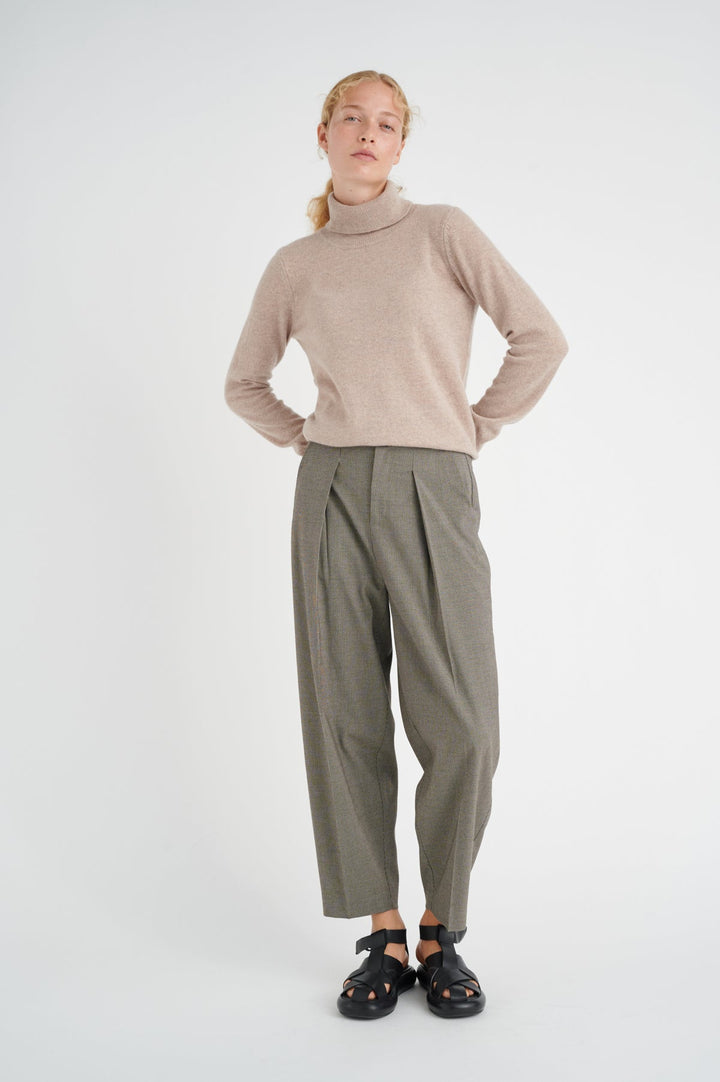 Lukkaiw Rollneck Pullover Beige Melange | Genser | Smuk - Dameklær på nett
