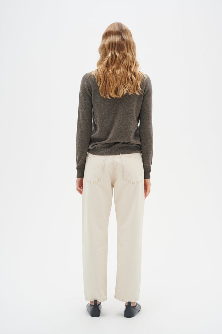 Lukkaiw Rollneck Pullover Brown Melange | Genser | Smuk - Dameklær på nett