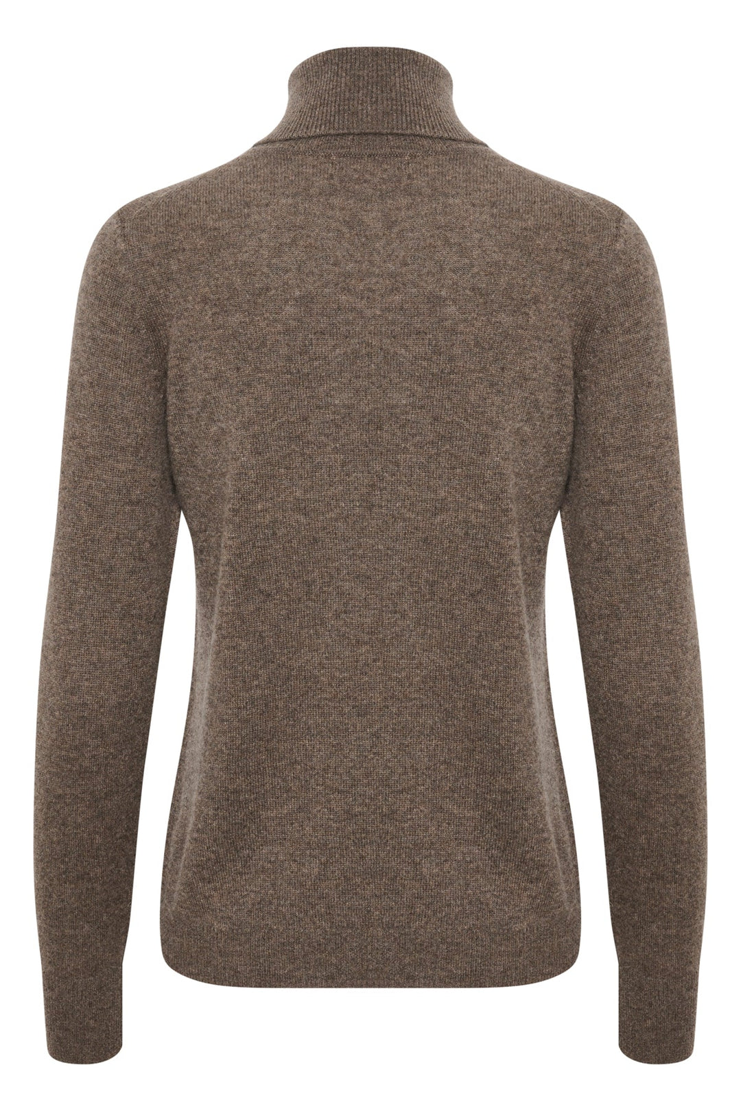 Lukkaiw Rollneck Pullover Brown Melange | Genser | Smuk - Dameklær på nett
