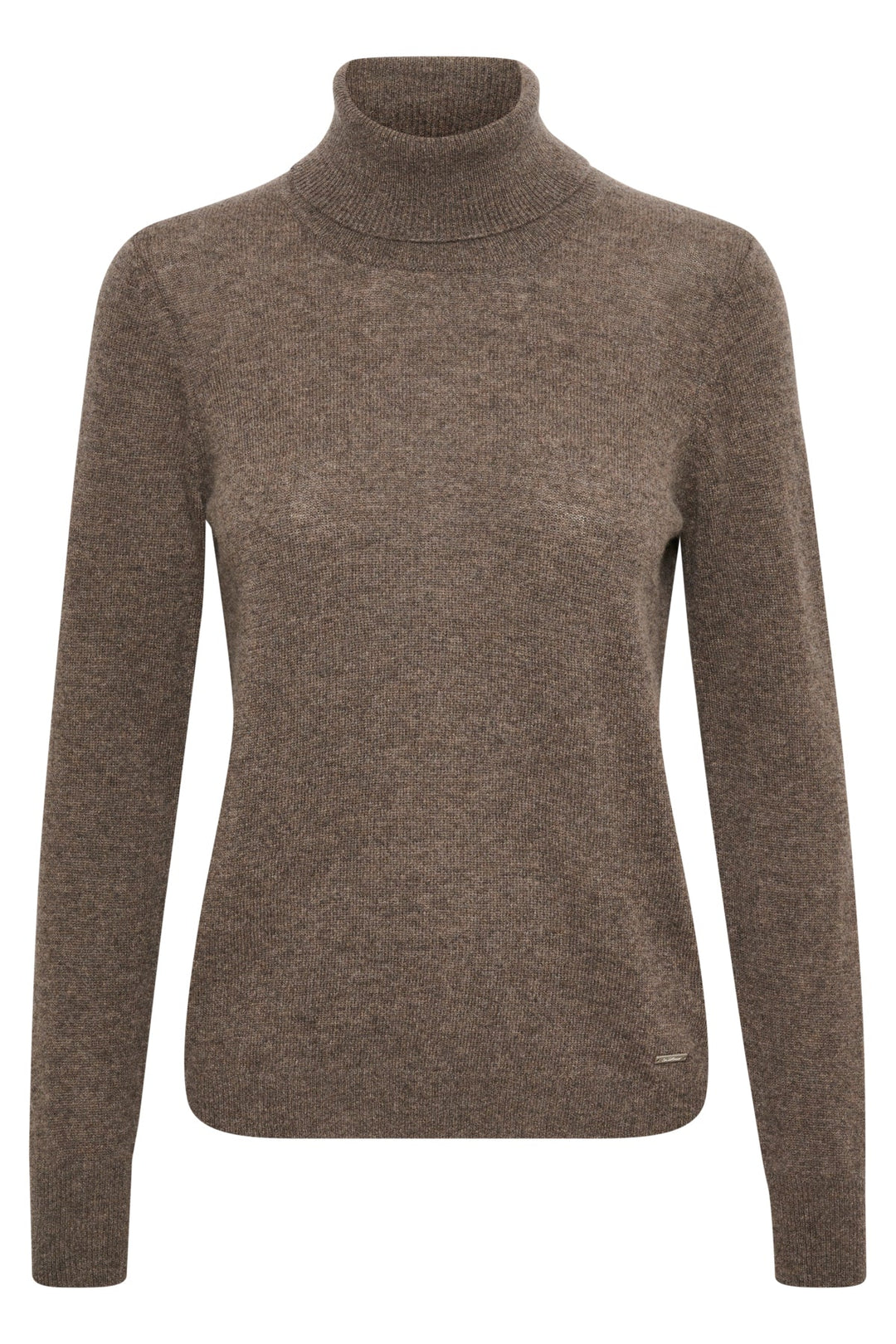 Lukkaiw Rollneck Pullover Brown Melange | Genser | Smuk - Dameklær på nett