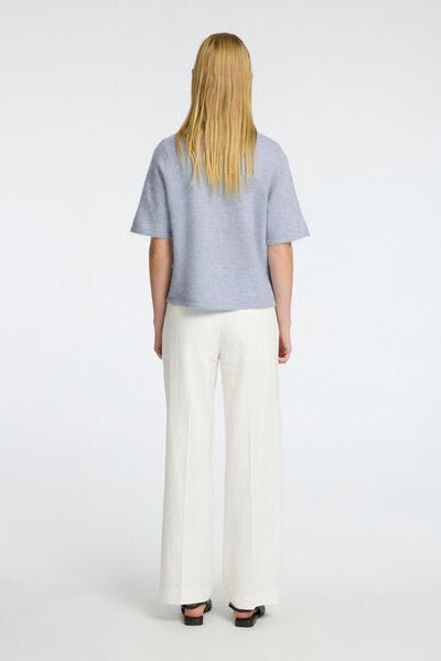 Lulu 2/4 Knit Cardigan Cashmere Blue Melange | Genser | Smuk - Dameklær på nett