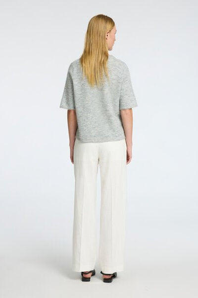 Lulu 2/4 Knit Cardigan Light Grey Melange | Genser | Smuk - Dameklær på nett
