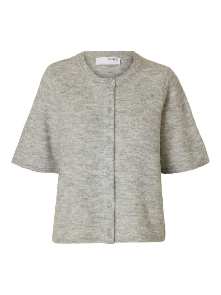 Lulu 2/4 Knit Cardigan Light Grey Melange | Genser | Smuk - Dameklær på nett