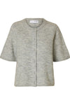 Lulu 2/4 Knit Cardigan Light Grey Melange