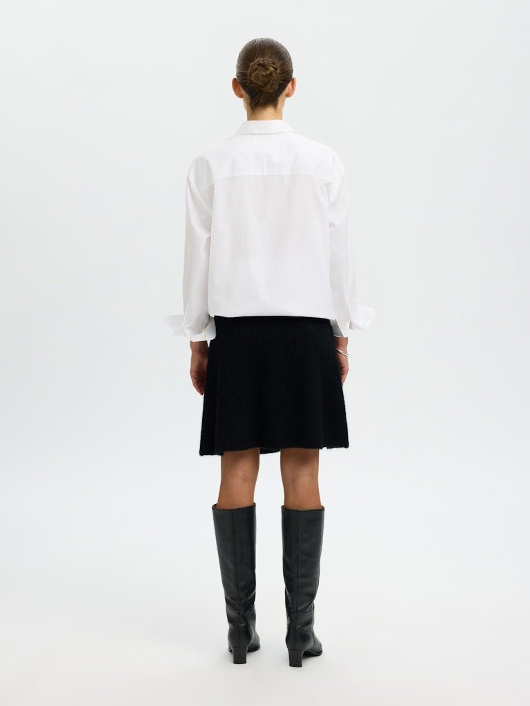 Lulu Brushed Hw Knit Skirt Black | Skjørt | Smuk