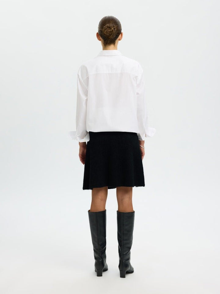 Lulu Brushed Hw Knit Skirt Black | Skjørt | Smuk