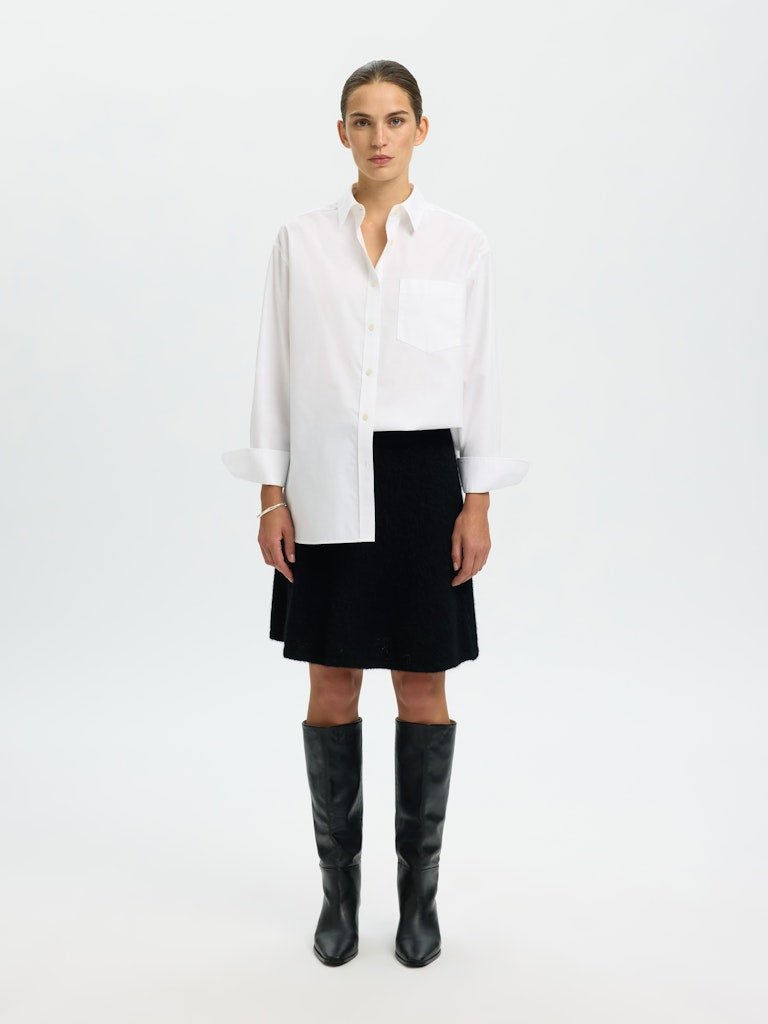 Lulu Brushed Hw Knit Skirt Black | Skjørt | Smuk
