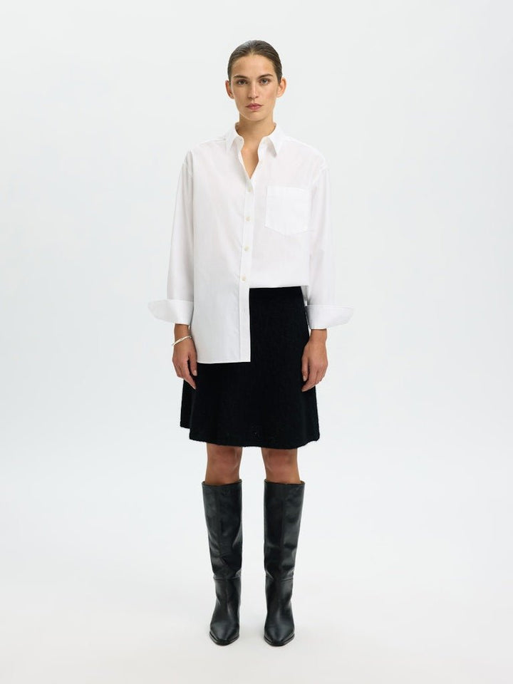 Lulu Brushed Hw Knit Skirt Black | Skjørt | Smuk