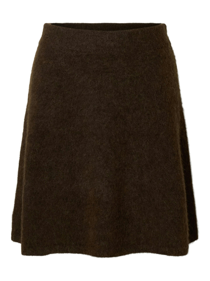 Lulu Brushed Hw Knit Skirt Delicioso Melange | Skjørt | Smuk - Dameklær på nett