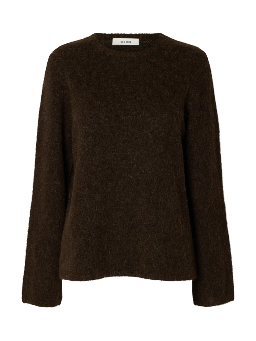 Lulu Brushed Ls Knit O-Neck Delicioso Melange | Genser | Smuk