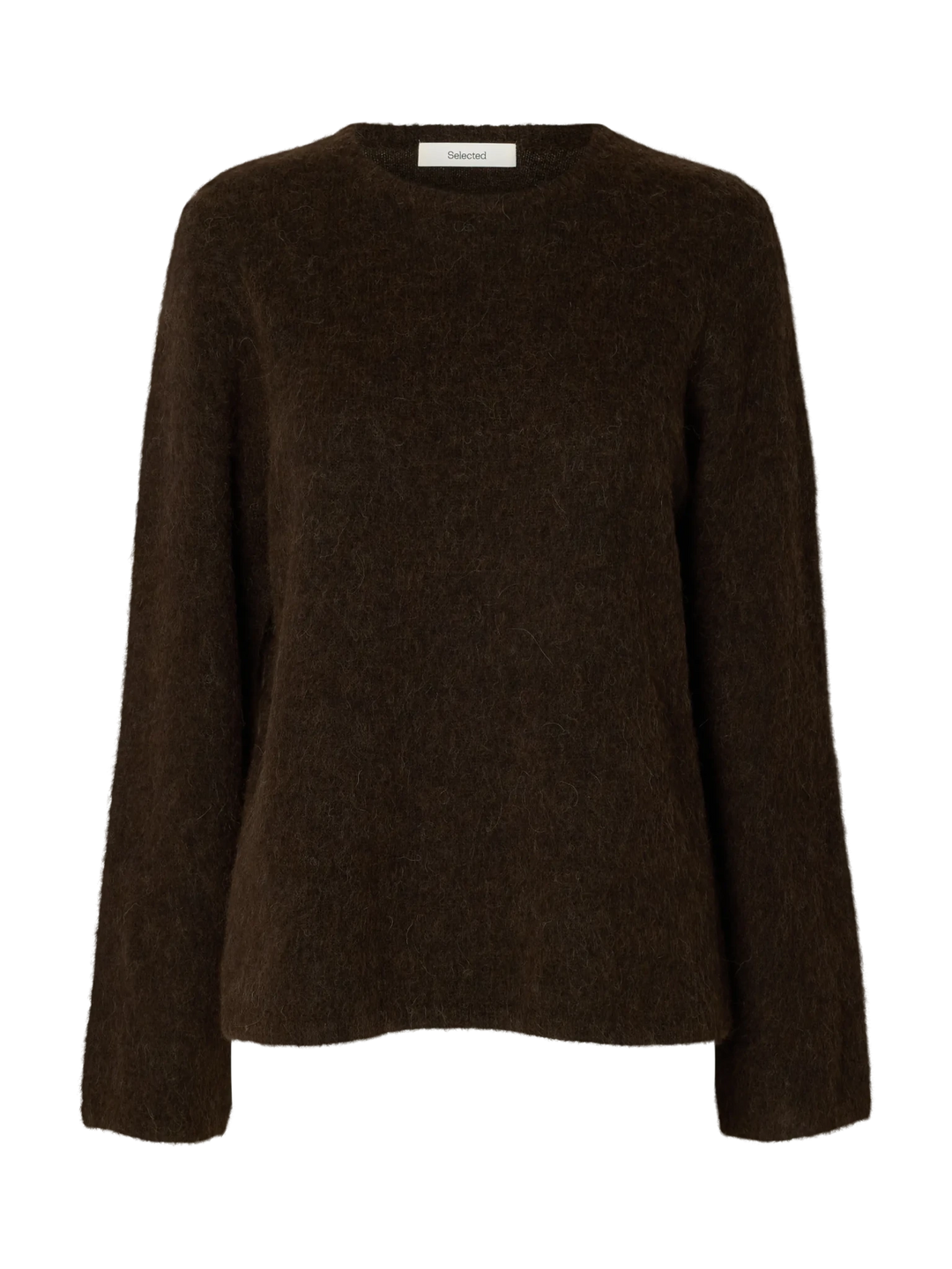 Lulu Brushed Ls Knit O-Neck Delicioso Melange | Genser | Smuk
