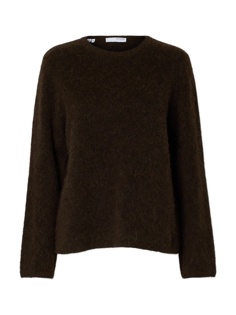 Lulu Brushed Ls Knit O - Neck Delicioso Melange | Genser | Smuk - Dameklær på nett