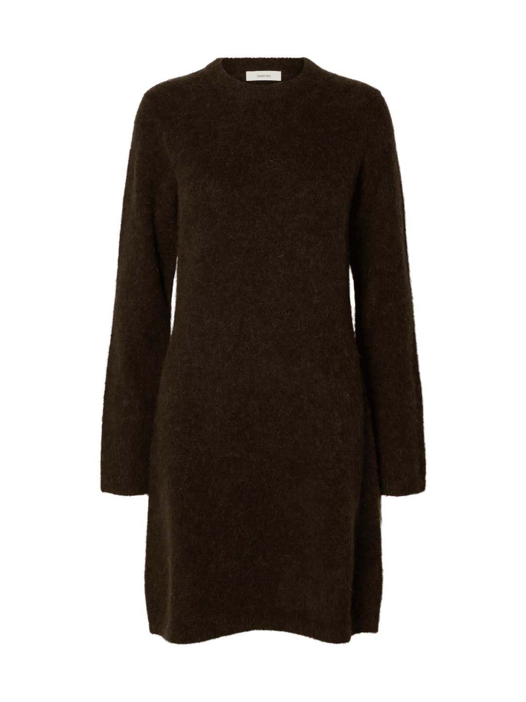 Lulu Brushed O-Neck Ls Dress Delicioso Melange | Kjoler | Smuk