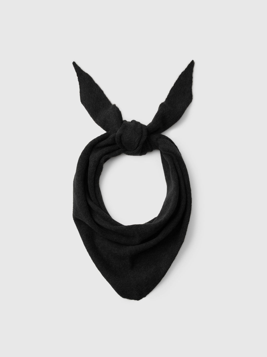 Lulu Brushed Wool Blend Scarf Black | Accessories | Smuk