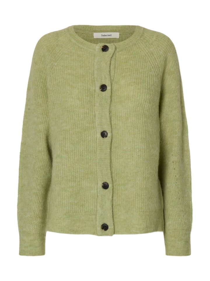 Lulu Ls Knit Short Cardigan Lint Melange | Genser | Smuk