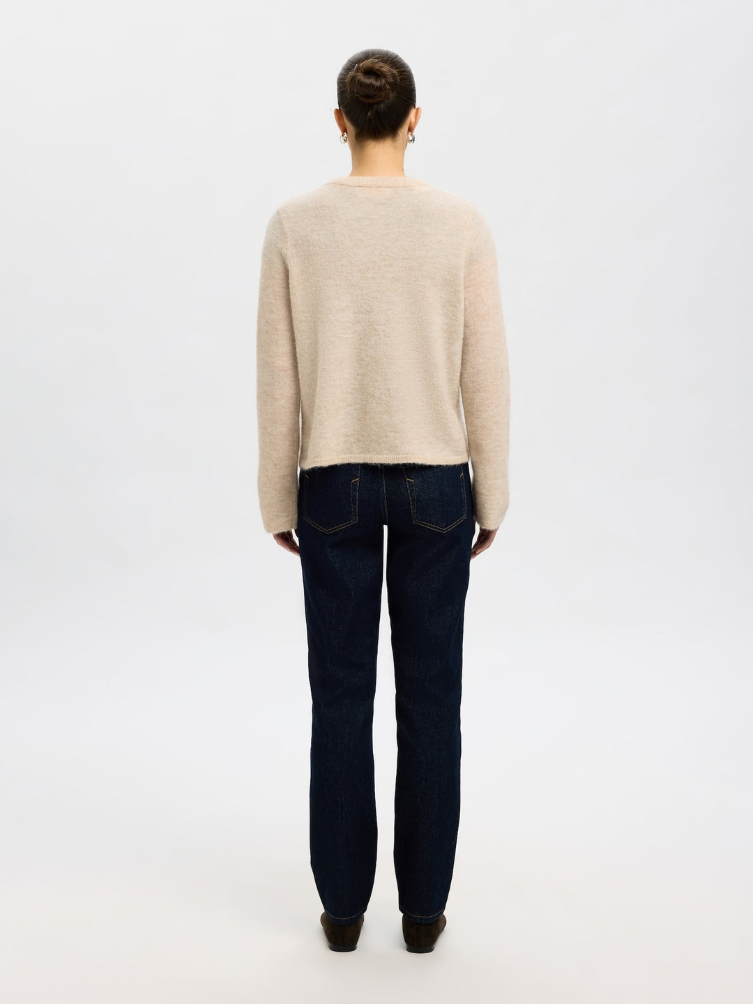 Lulu New Ls Knit Cardigan Birch Melange | Genser | Smuk - Dameklær på nett
