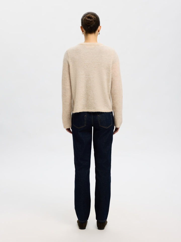 Lulu New Ls Knit Cardigan Birch Melange | Genser | Smuk - Dameklær på nett