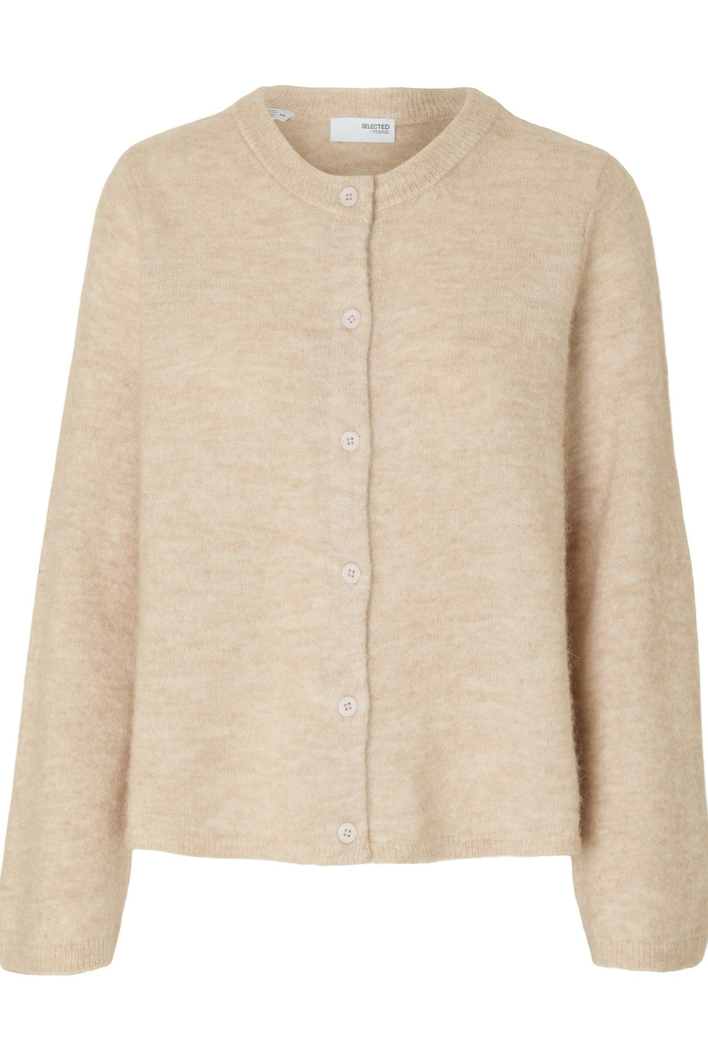 Lulu New Ls Knit Cardigan Birch Melange | Genser | Smuk - Dameklær på nett