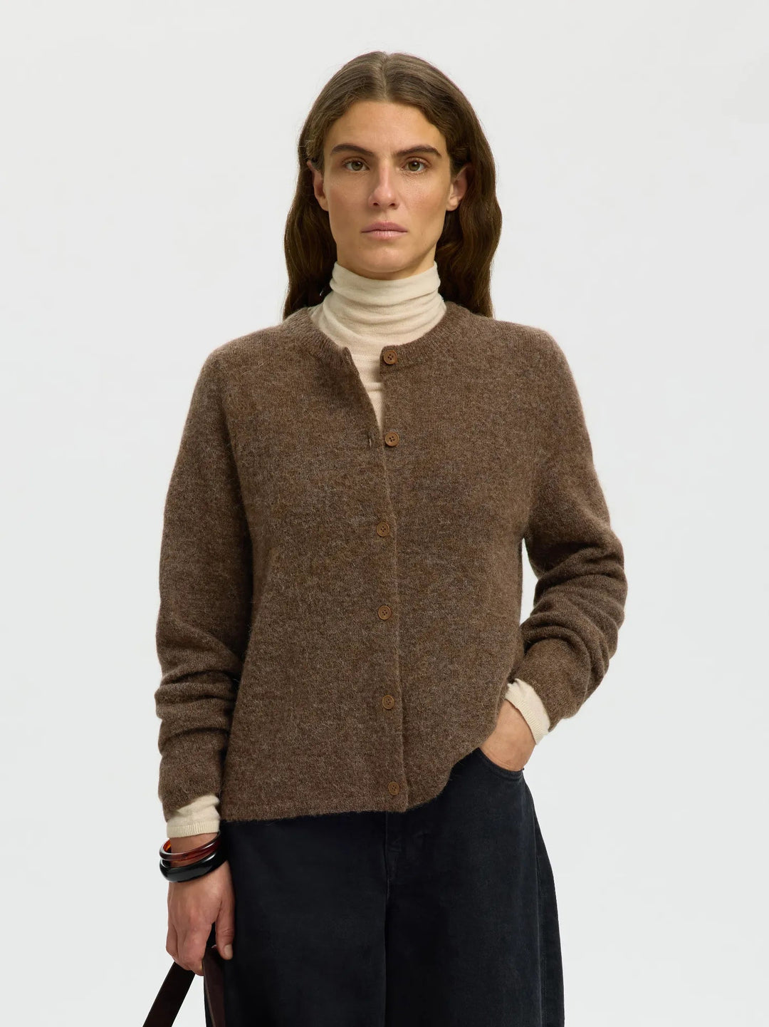 Lulu New Ls Knit Cardigan Dachshund Melange | Genser | Smuk