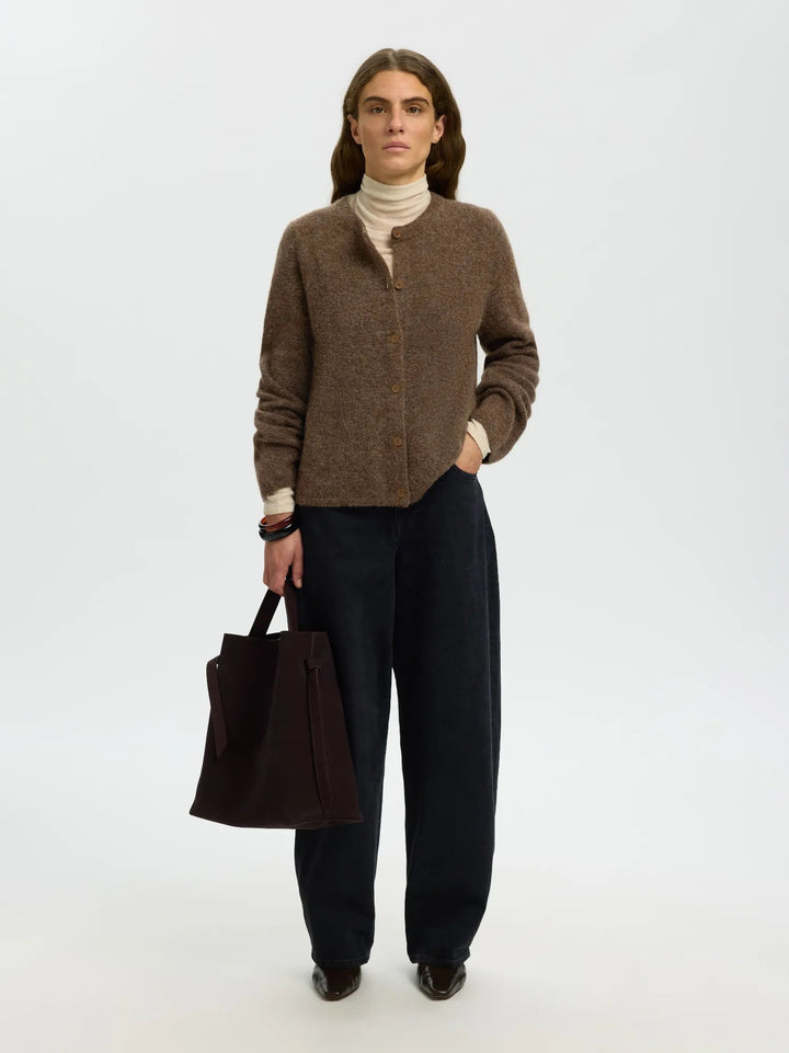 Lulu New Ls Knit Cardigan Dachshund Melange | Genser | Smuk