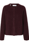 Lulu New Ls Knit Cardigan Fig Melange