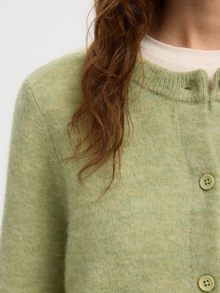 Lulu New Ls Knit Cardigan Lint Melange | Genser | Smuk