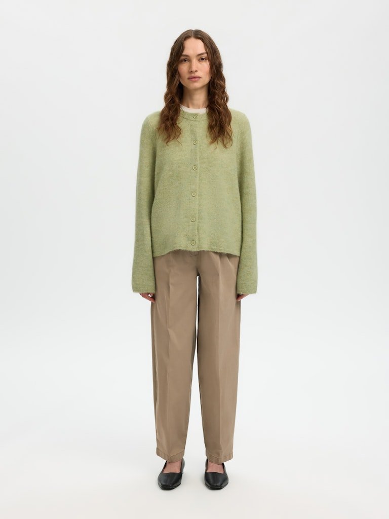Lulu New Ls Knit Cardigan Lint Melange | Genser | Smuk