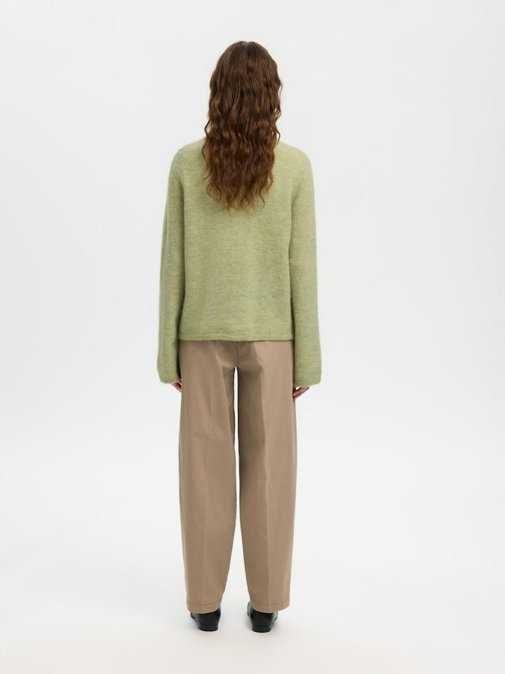 Lulu New Ls Knit Cardigan Lint Melange | Genser | Smuk