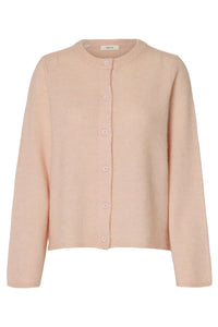 Lulu New Ls Knit Cardigan Pale Dogwood Melange