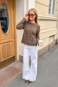 Lulu New Ls Knit O-Neck Dachshund Melange