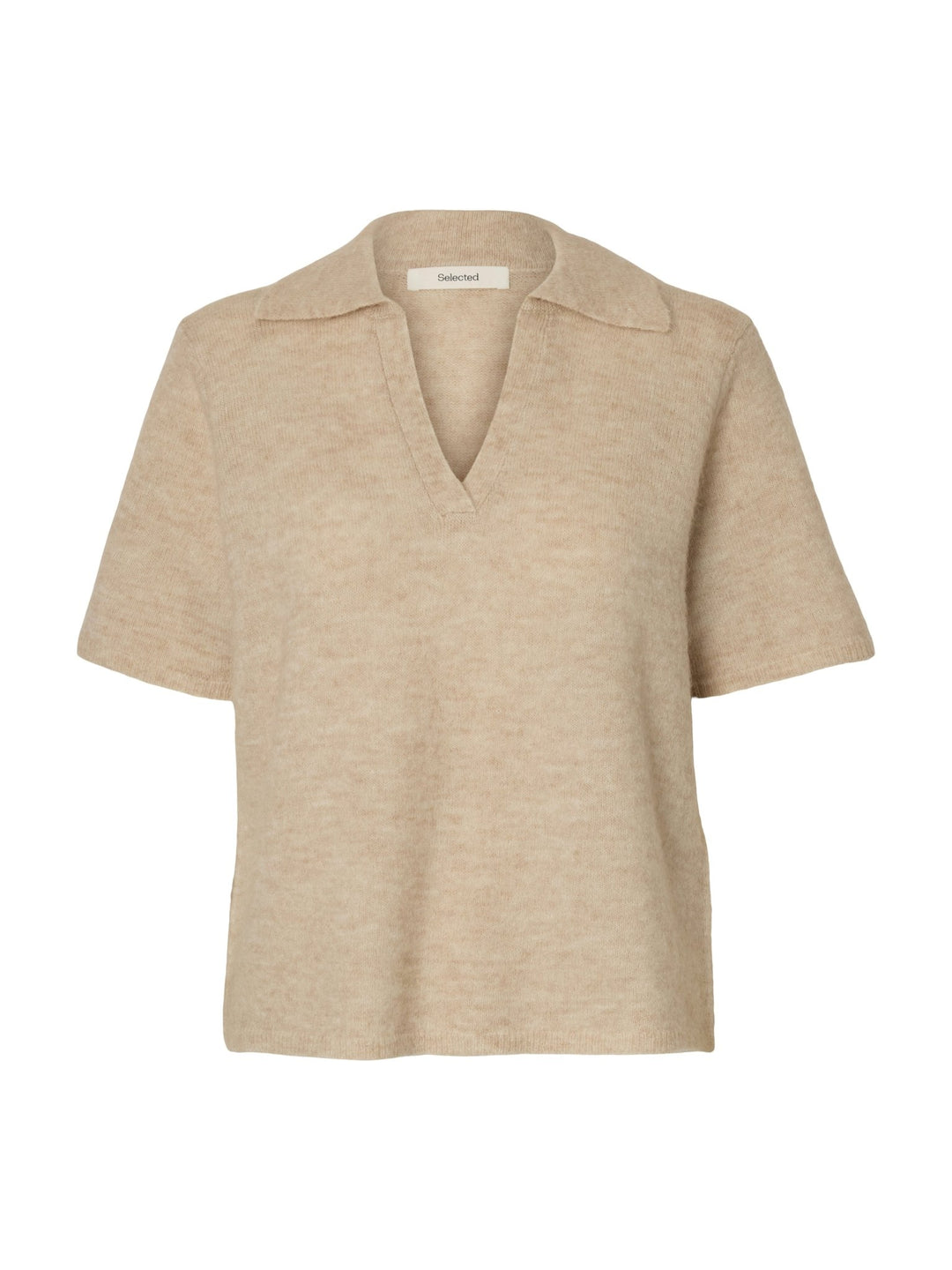 Lulu Ss Knit Polo Birch Melange | Genser | Smuk