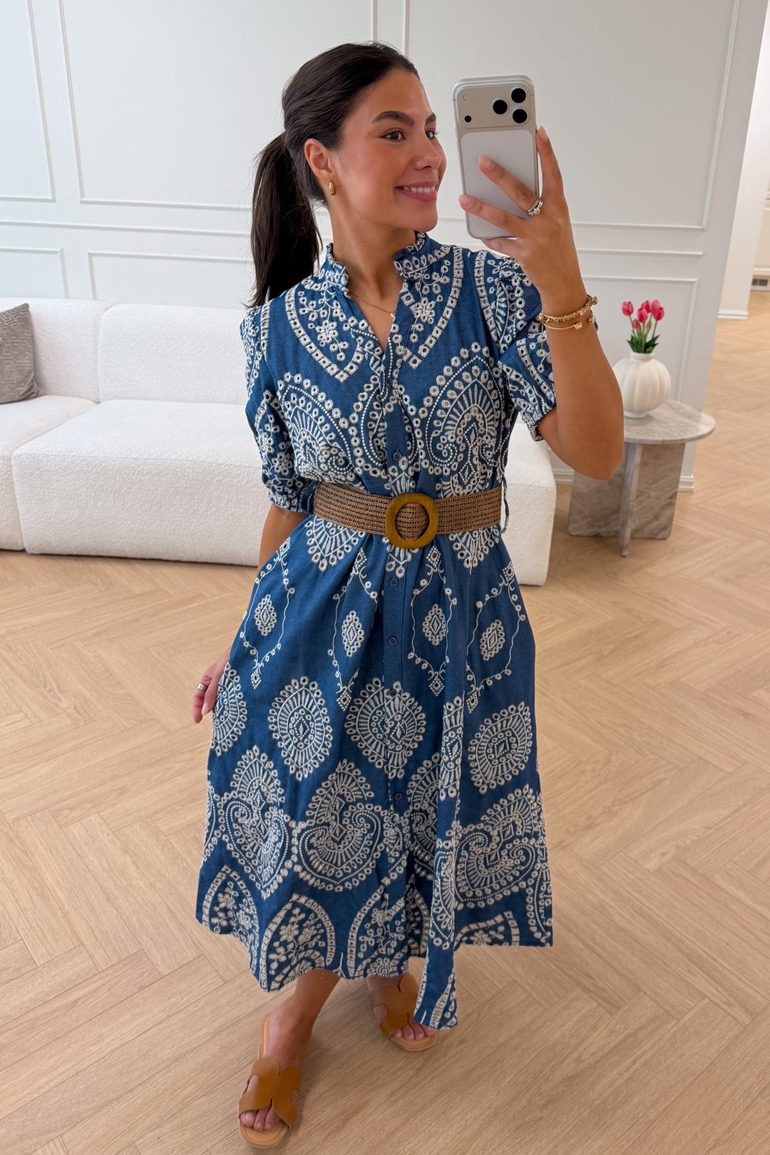 Lumine Midi Dress Denim Bleu | Kjoler | Smuk