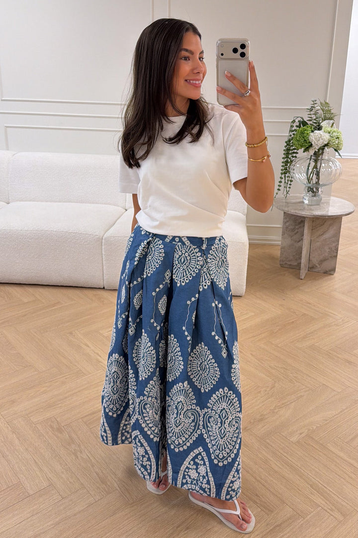 Lumine Midi Skirt Denim Bleu | Skjørt | Smuk