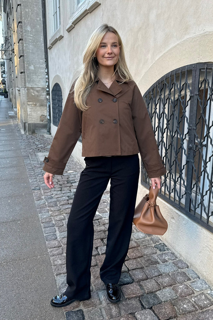 Luna Trenchcoat Dark Brown | Yttertøy | Smuk - Dameklær på nett