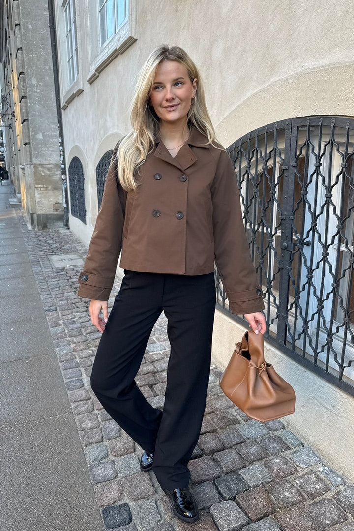 Luna Trenchcoat Dark Brown | Yttertøy | Smuk - Dameklær på nett