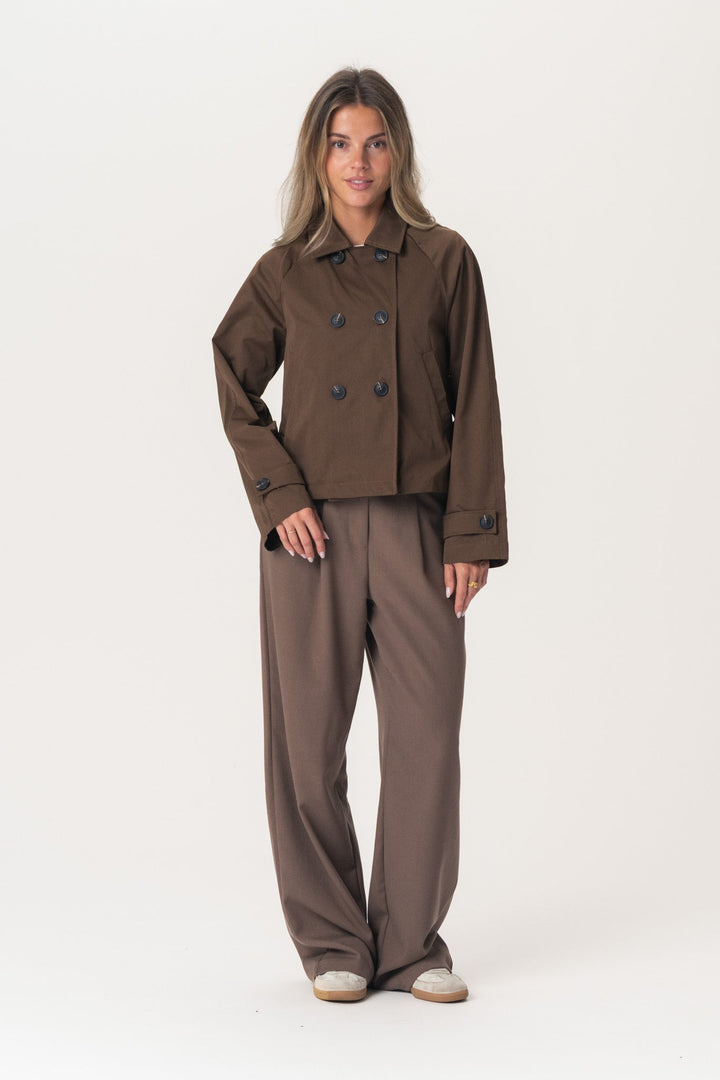 Luna Trenchcoat Dark Brown | Yttertøy | Smuk - Dameklær på nett