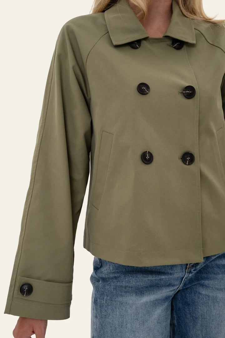 Luna Trenchcoat Dark Khaki | Yttertøy | Smuk