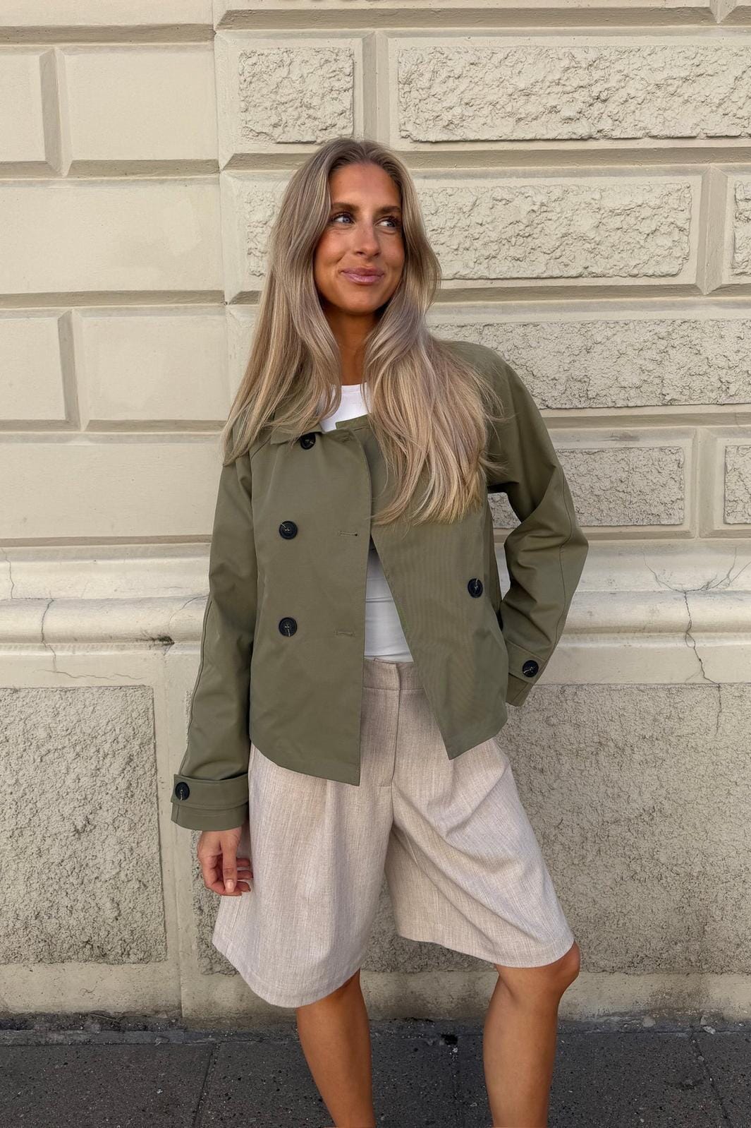 Luna Trenchcoat Dark Khaki | Yttertøy | Smuk