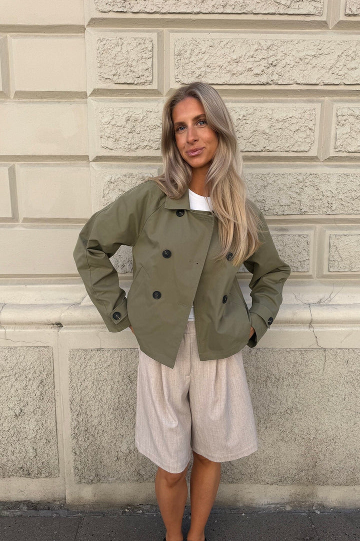 Luna Trenchcoat Dark Khaki | Yttertøy | Smuk