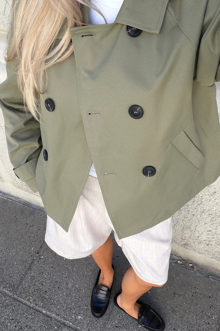 Luna Trenchcoat Dark Khaki | Yttertøy | Smuk