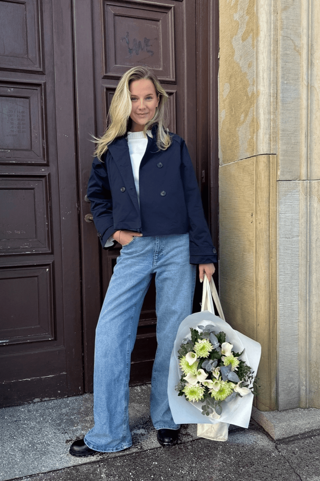 Luna Trenchcoat Navy | Yttertøy | Smuk - Dameklær på nett